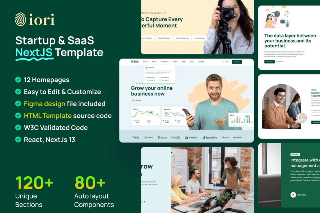 iori - Startup & SaaS NextJS ReactJS Template