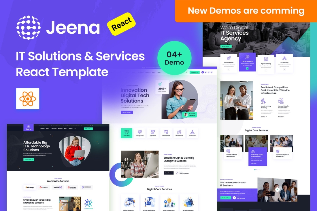 Jeena - Technology & IT Solutions React Template