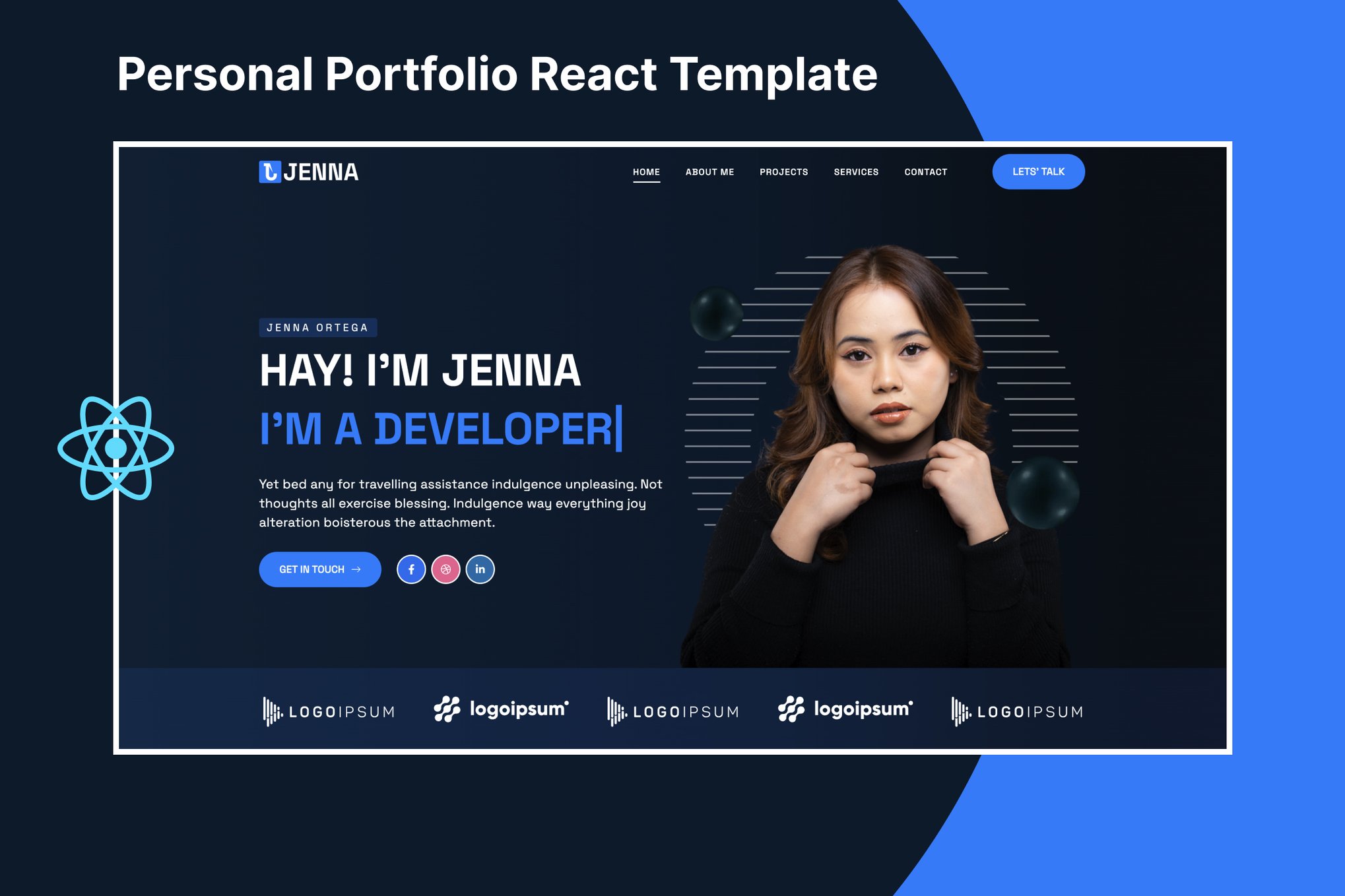 Jenna – Personal Portfolio Template