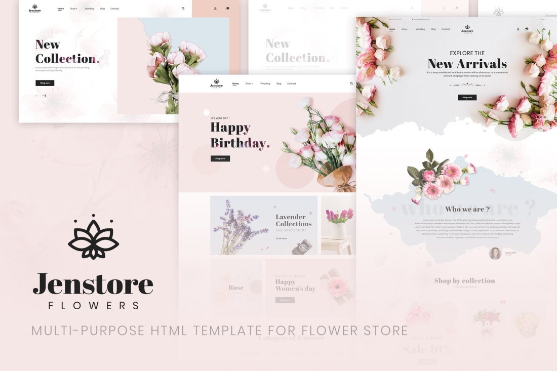 JenStore |  Flower Store HTML Template