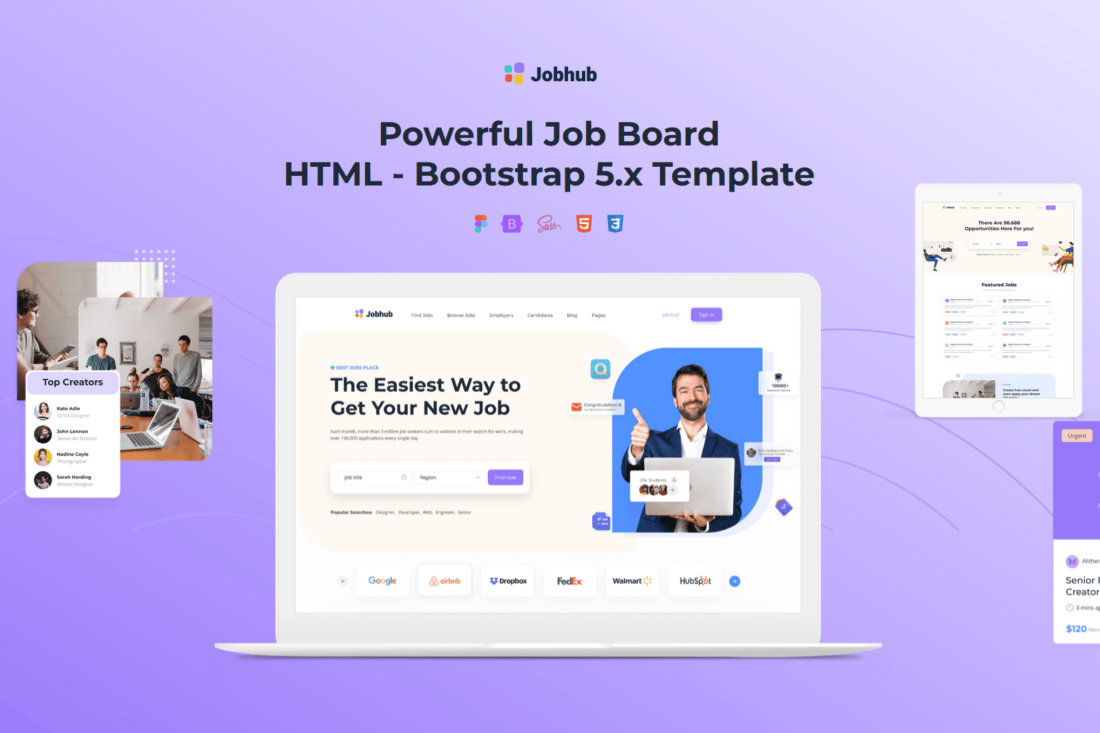 Jobhub - Job Board HTML Website Template