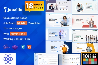 Jobzilla - Job Board React Template
