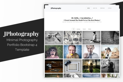 JPhotography - Minimal Photography Portfolio HTML5
