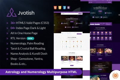 Jyotish - Astrology and Numerology HTML Template