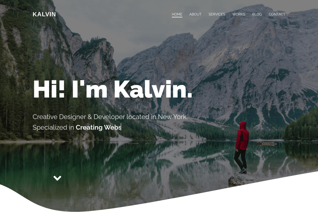 Kalvin - Personal Portfolio Template