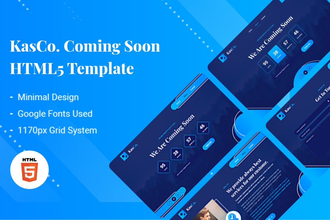 KasCo - Creative Coming Soon HTML5 Template