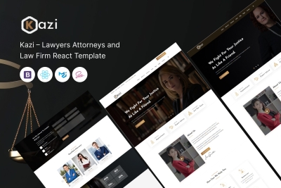 Kazi – Lawyer Attorney and Law Firm React Template