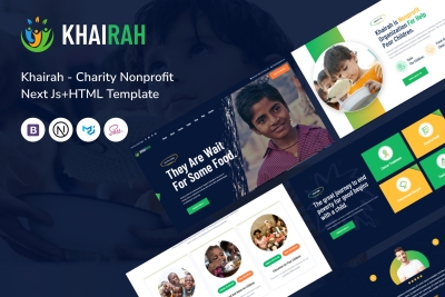 Khairah - Charity Nonprofit Next Js+HTML Template