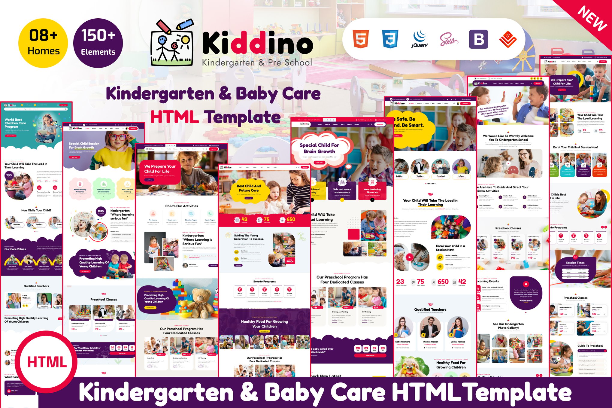 Kiddino - Kids, Children & School HTML Template