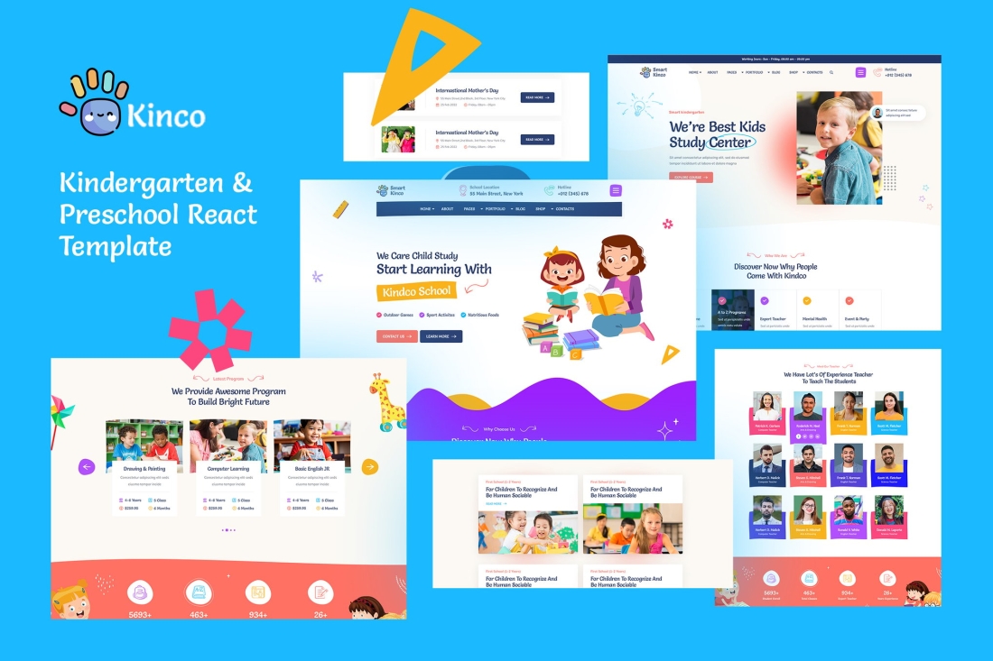 Kinco - Day Care & Kindergarten React Template