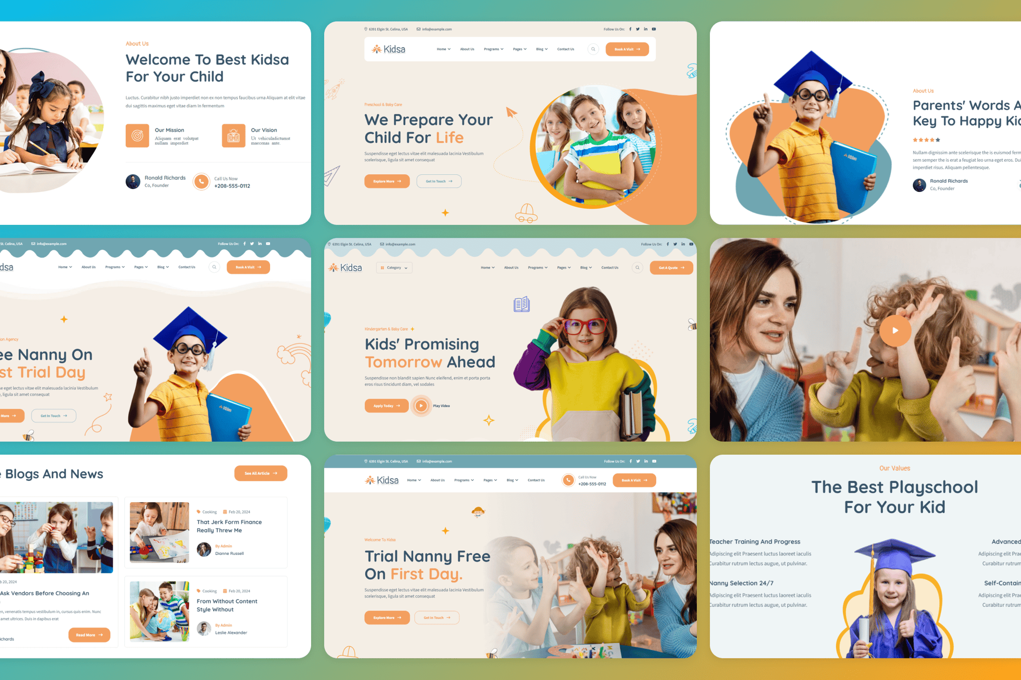 Kindergarten & School PHP Template