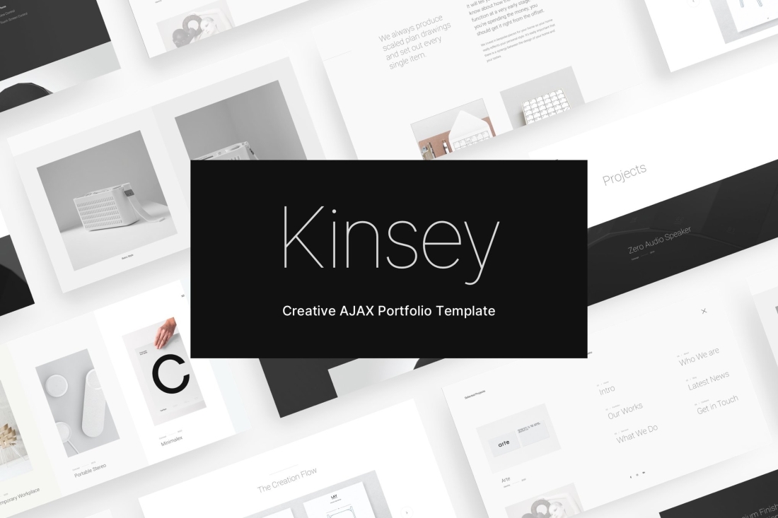 Kinsey – Minimal AJAX HTML5 Template