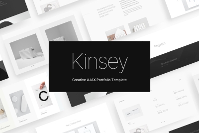Kinsey – Minimal AJAX HTML5 Template
