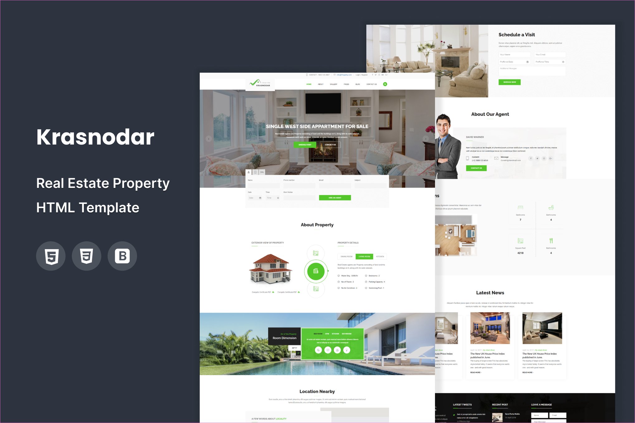 Krasnodar | Real Estate Property HTML5 Template