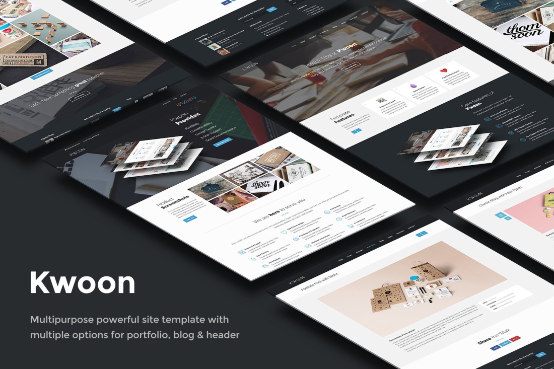 Kwoon – Multipurpose Single/Multi-page Template