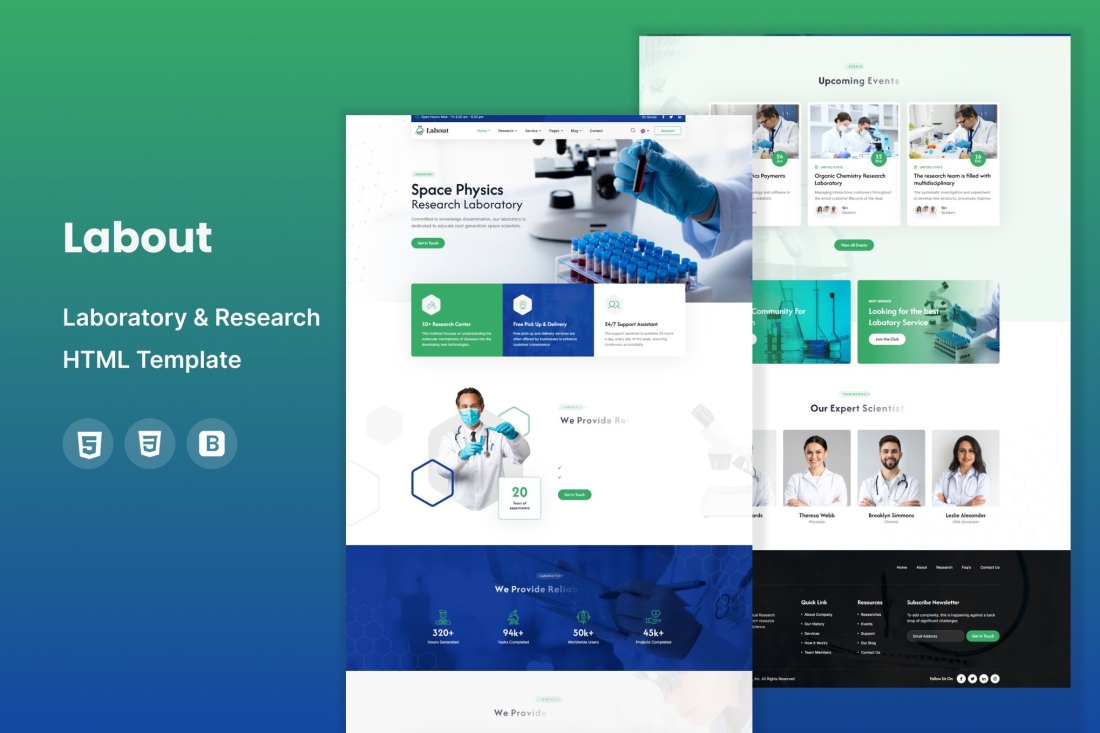 Labout – Laboratory & Research HTML Template