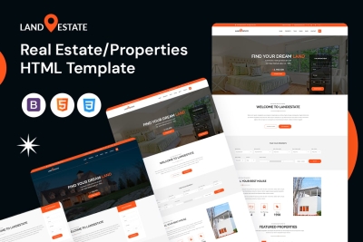 Land Estate - Real Estate/Properties HTML Template