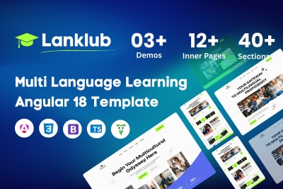 Lanklub - Multi Language Learning Angular Template