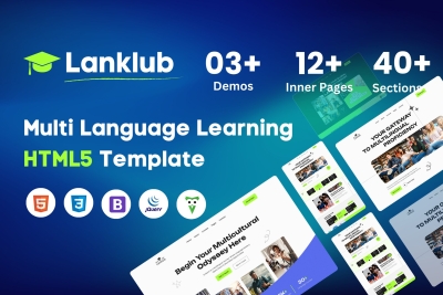 Lanklub - Multi Language Learning HTML Template