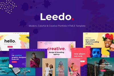 Leedo – Colorful & Creative Portfolio Template