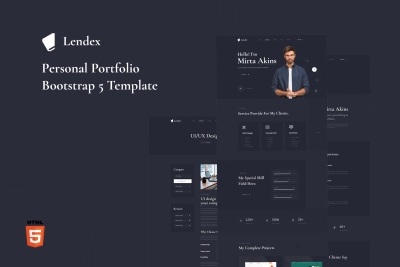 Lendex - Personal Portfolio Bootstrap 5 Template
