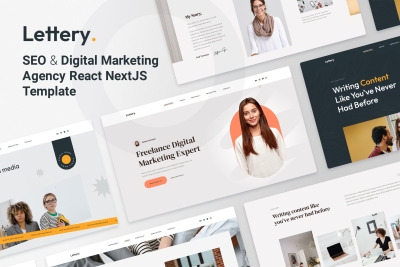 Lettery - Digital Marketing Agency React Template