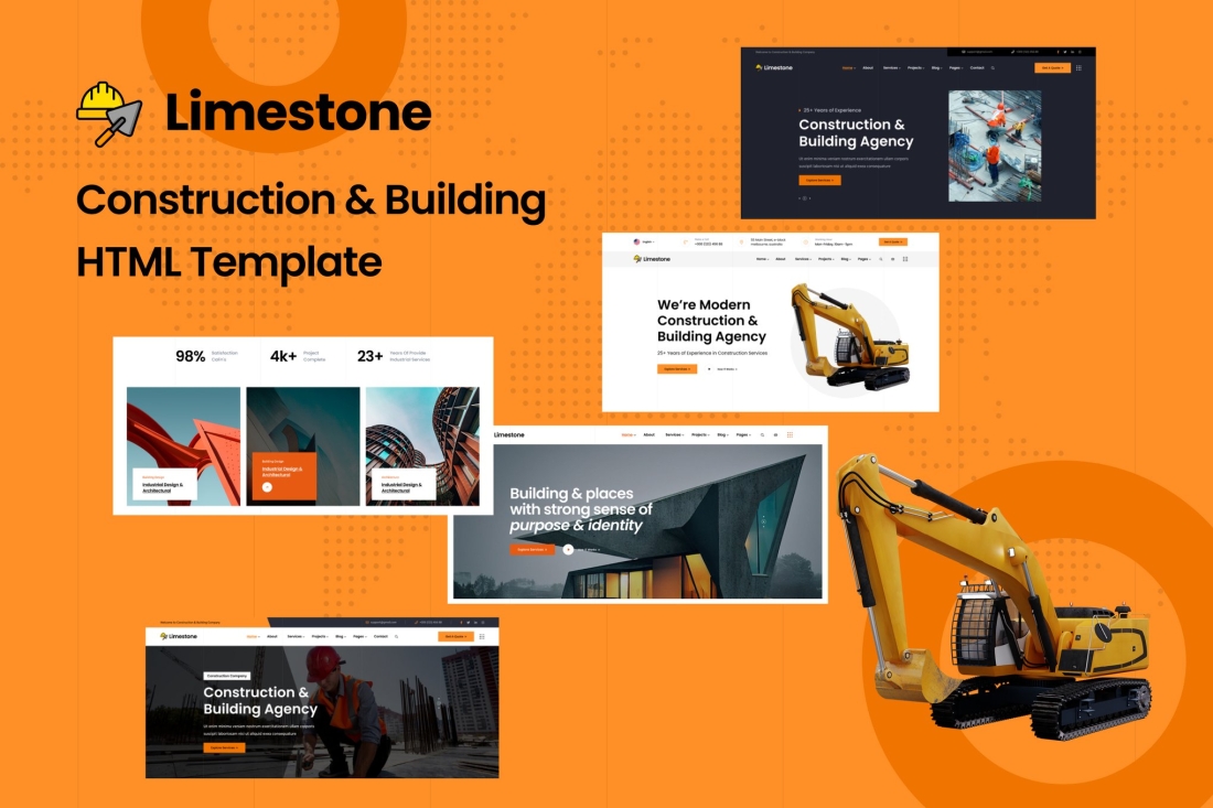 Limeston - Construction & Building HTML Template