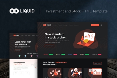 Liquid - Investment and Stock HTML Template