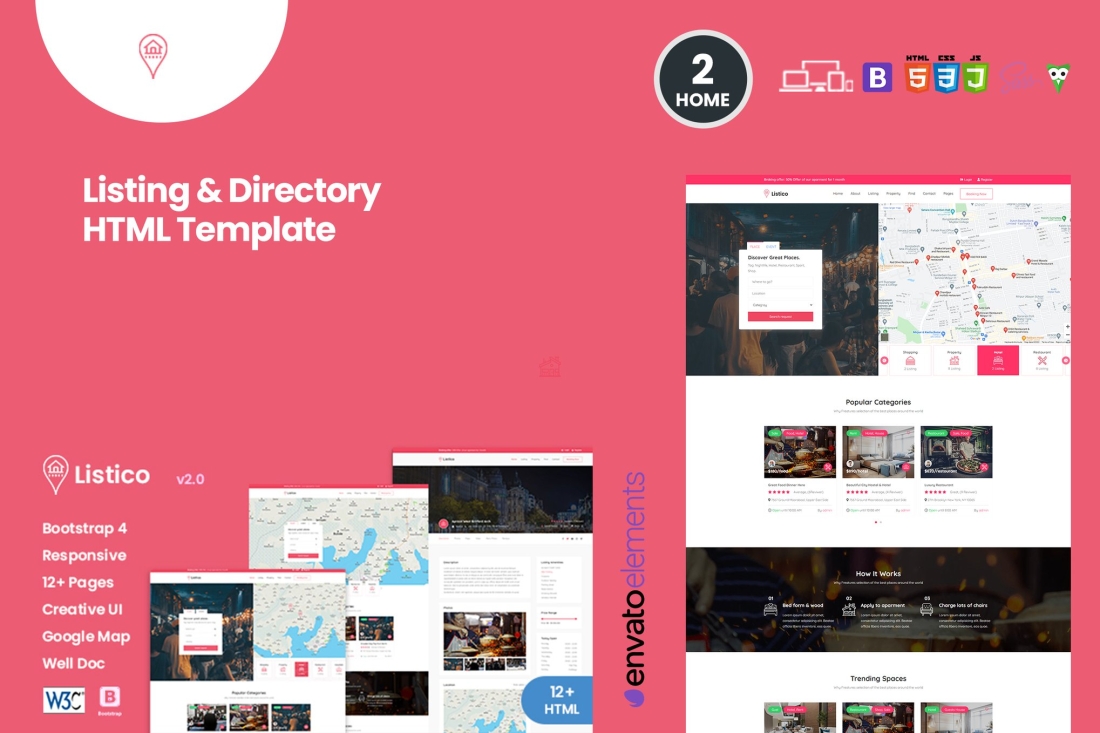 Listico - Listing & Directory HTML Template