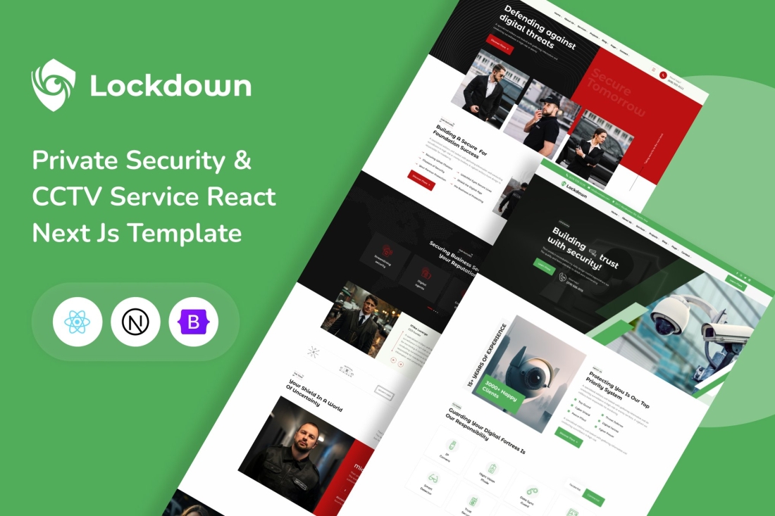 Lockdown - Security & CCTV React Next Js Template