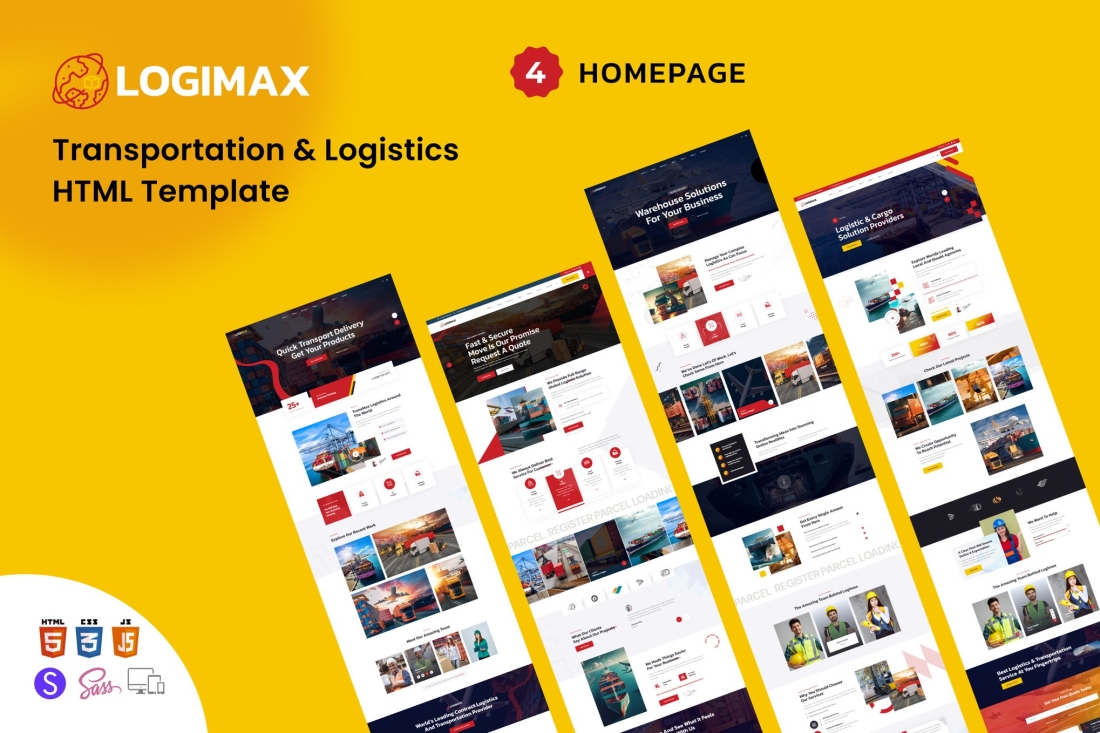 Logimax - Transportation & Logistics HTML Template