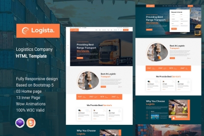 Logista - Logistics Company HTML Template