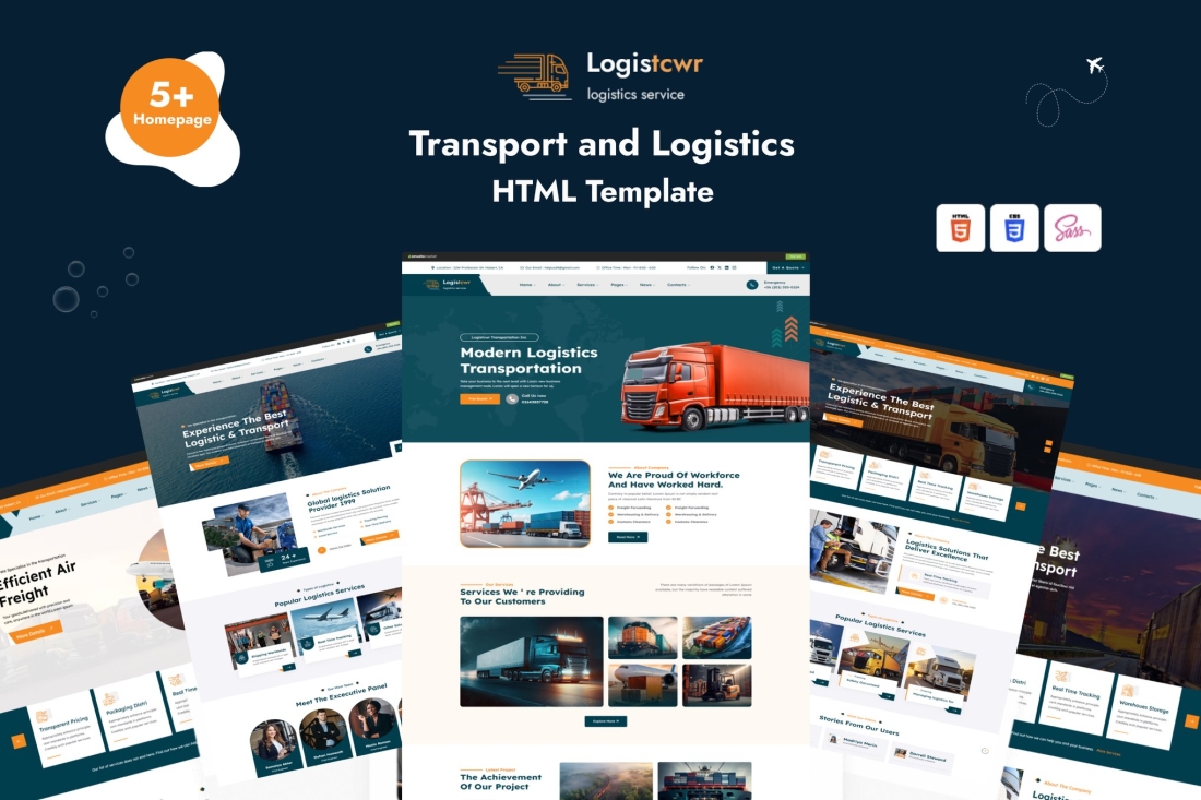 Logistcwr - Transport and Logistics HTML Template