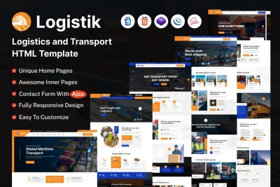 Logistik - Transport & Logistics HTML Template