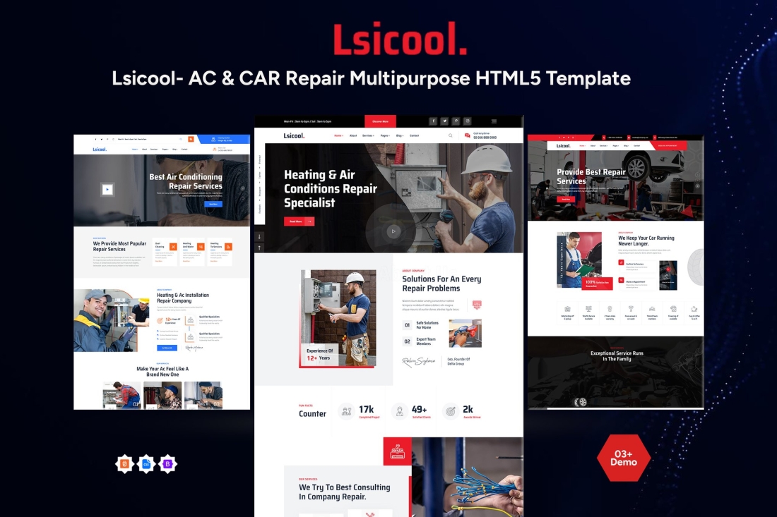 Lsicool- AC & CAR Repair HTML5 Template