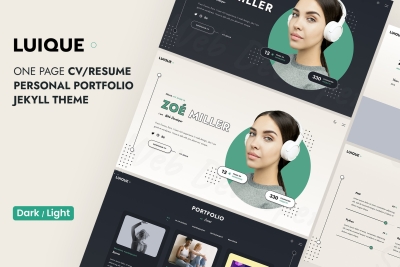 Luique - CV Resume Personal Portfolio Jekyll Theme