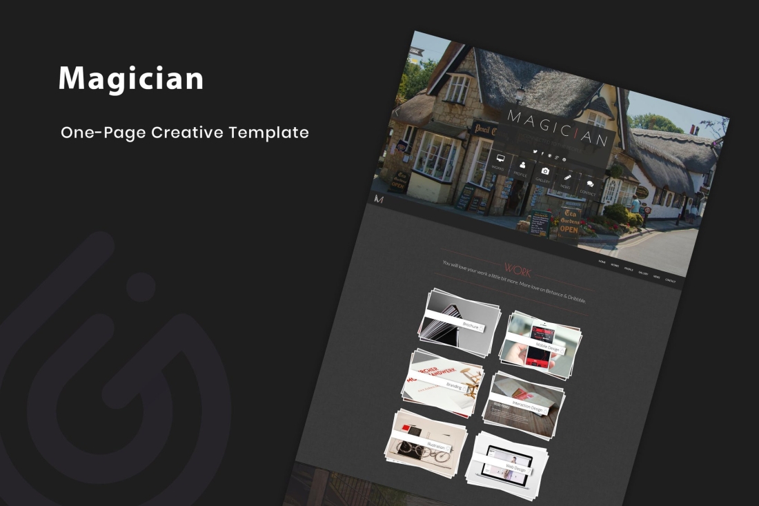 Magician - Responsive Parallax Template