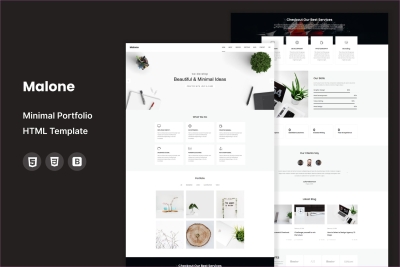Malone - Minimal Portfolio HTML Template