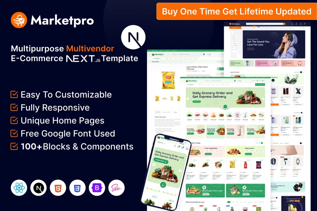 MarketPro - eCommerce Multivendor React Next JS