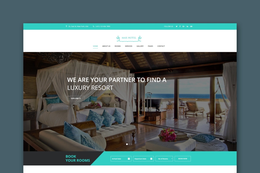 Max Hotel - Hotel Booking HTML Template