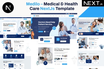 Medilo-Medical, Hospital & Dental NextJs Template
