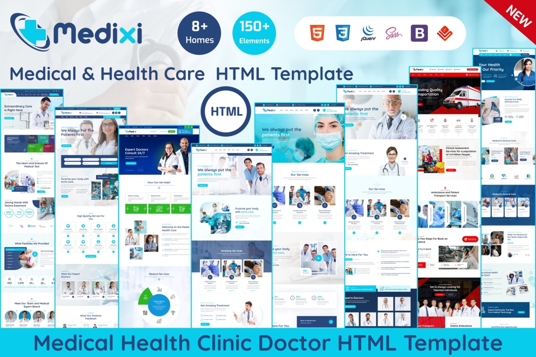 Medixi - Health Doctor Clinic & Medical Care HTML