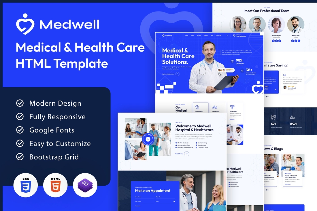 Medwell | Medical & Health Care HTML Template