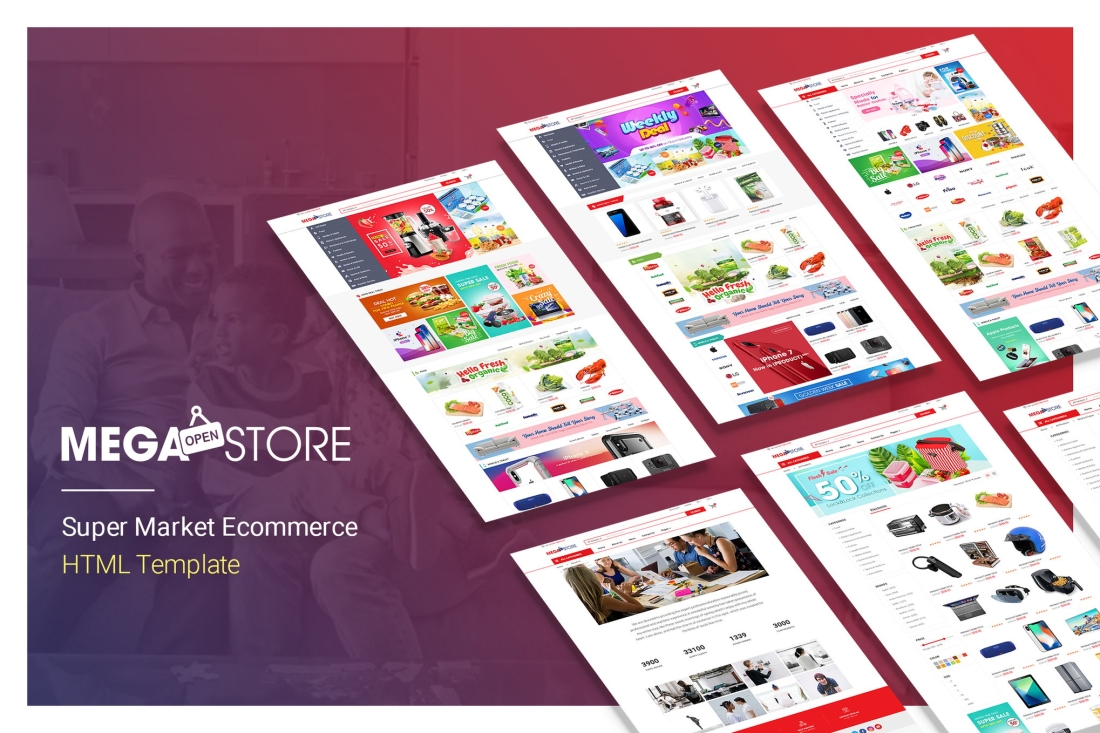 MegaStore | Super Market Ecommerce HTML Template