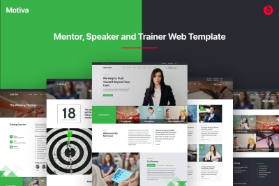 Mentor, Coach and Speaker Web Template - Motiva