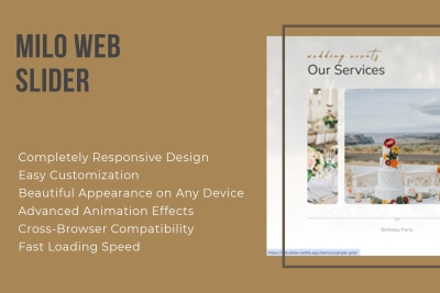 Milo Slider - Responsive HTML Hero Slider