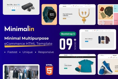 Minimalin - eCommerce Bootstrap Minimal Template