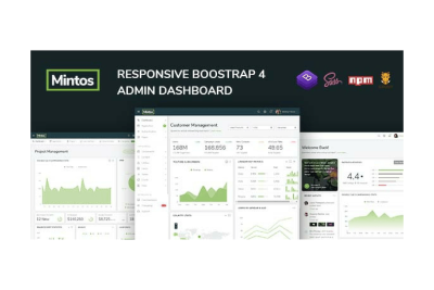 Mintos - Responsive Bootstrap 4 Admin Dashboard