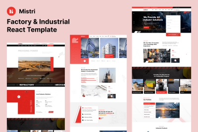 Mistri – Factory & Industrial React Template