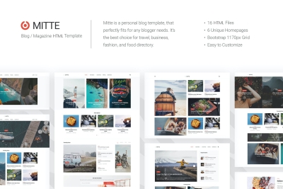 Mite - Simple Blog HTML5 Template